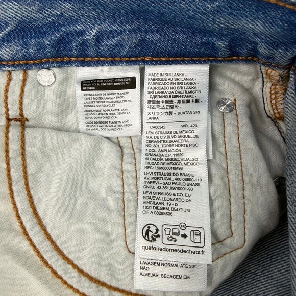 Levi’s Iconic Long Denim Skirt Women’s 26 / XS / Size 2 High Rise Maxi NWT - Picture 10 of 12